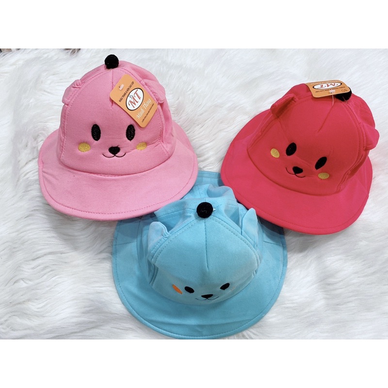 mũ tai sừng bé trai gái từ 2 đến 5 tuổi ,mũ vành cho bé