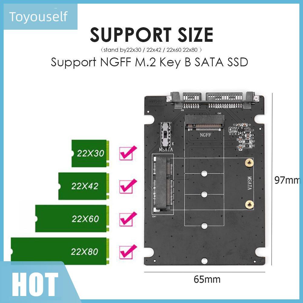 Bộ Chuyển Đổi Thẻ Nhớ Ssd 2 Trong 1 Msata Sang Sata Ngff M.2 Sang Sata3 | BigBuy360 - bigbuy360.vn