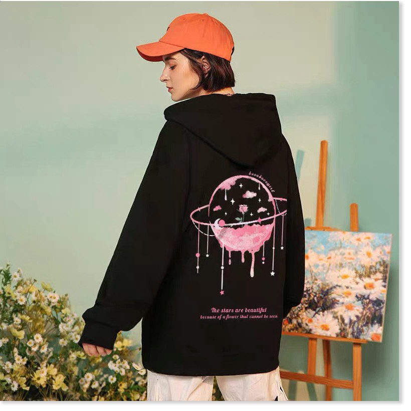 ÁO HOODIE NỮ CÓ NÓN PHỐI HỌA TIẾT SIEU CUTE  THỜI TRANG HÀN