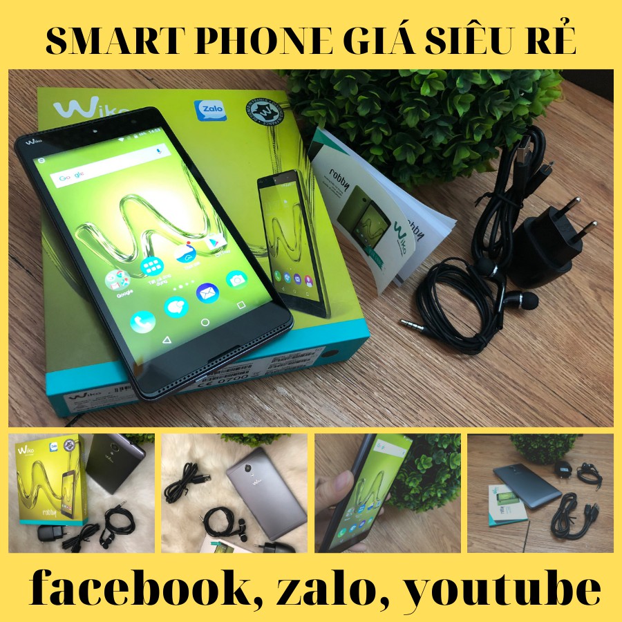 Điện thoại smart phone giá siêu rẻ Wiko Robby-dành cho học sinh và người lớn tuổi-facebook-zalo-lướt web-xem phim