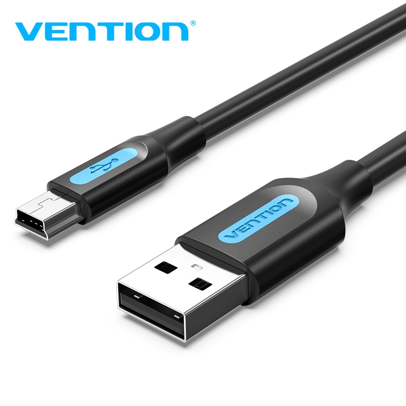 Dây Cáp Truyền Dữ Liệu Vention Cho Camera Mp3 Mp4 Thiết Kế Usb-2.0 Mini-usb Sang Usb-2a 480 Mbps