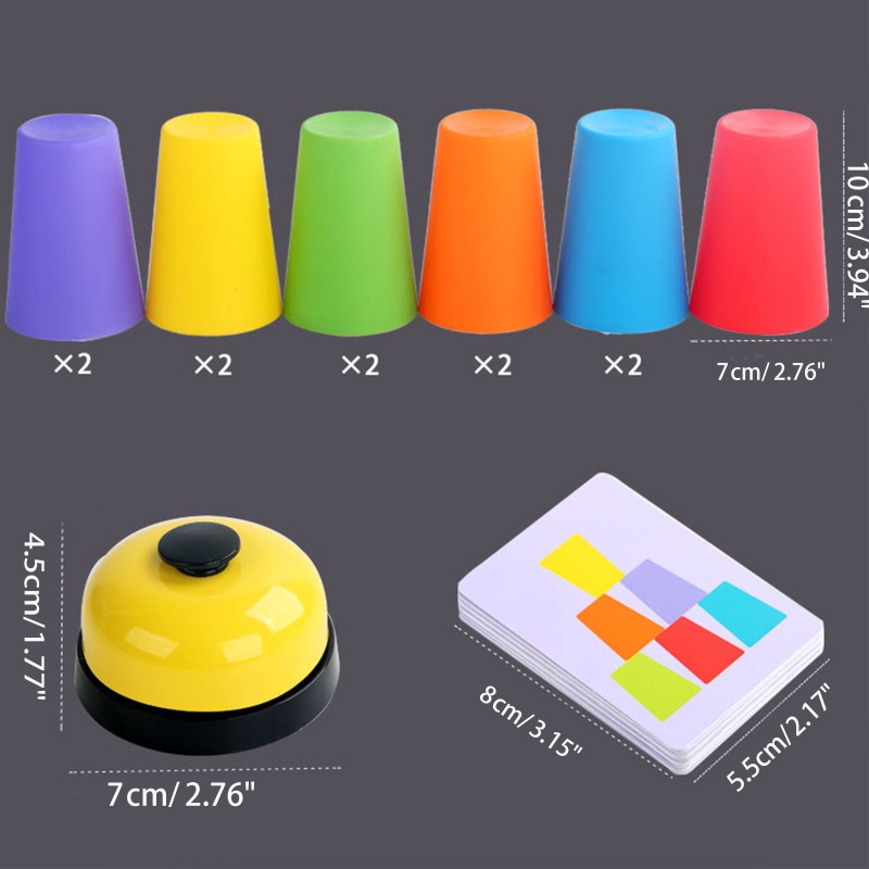 Bộ Trò Chơi Cốc Xếp Chồng Lên Nhau Dành Cho Gia Đình 4 Người Chơi