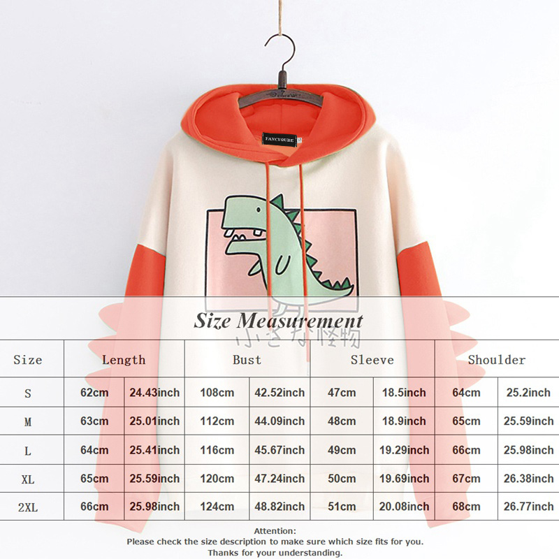 Áo Hoodies Hoạ Tiết Khủng Long Đáng Yêu Cho Phái Nữ | BigBuy360 - bigbuy360.vn