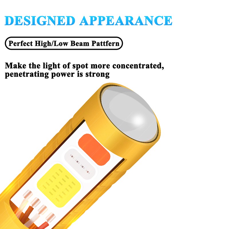 Đèn Pha KEVANLY P15D 3 Màu DC 12V Dành Cho Xe Mô Tô