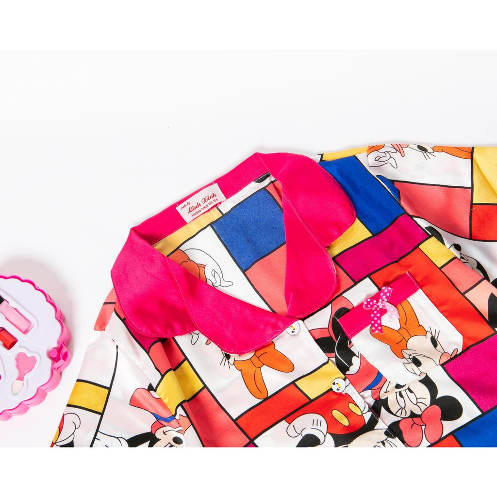 Đồ bộ pijama lụa cho  bé