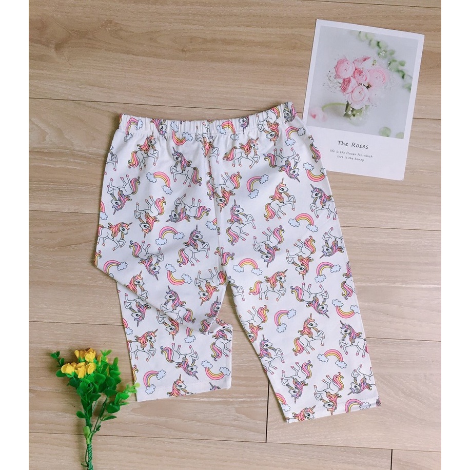 Quần Thun Lửng Bé Gái Form ôm vừa Legging, Chiều dài tới gối - Trang 25Kids-  AQ029