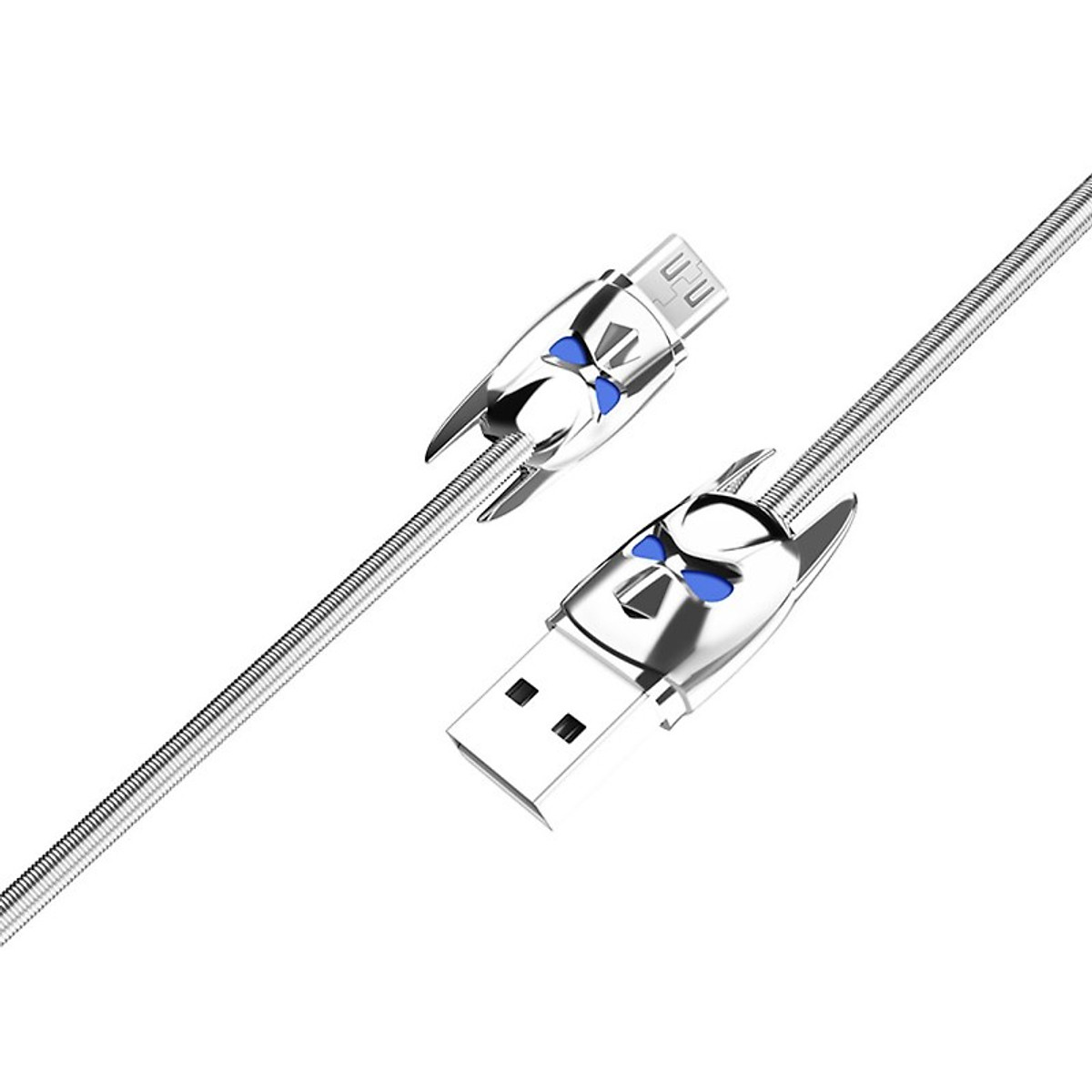 Hot Cáp sạc Hoco hỗ trợ sạc nhanh 2.4A chuẩn Micro USB, dây sạc bọc lò xo inox siêu bền, hạn chế rối