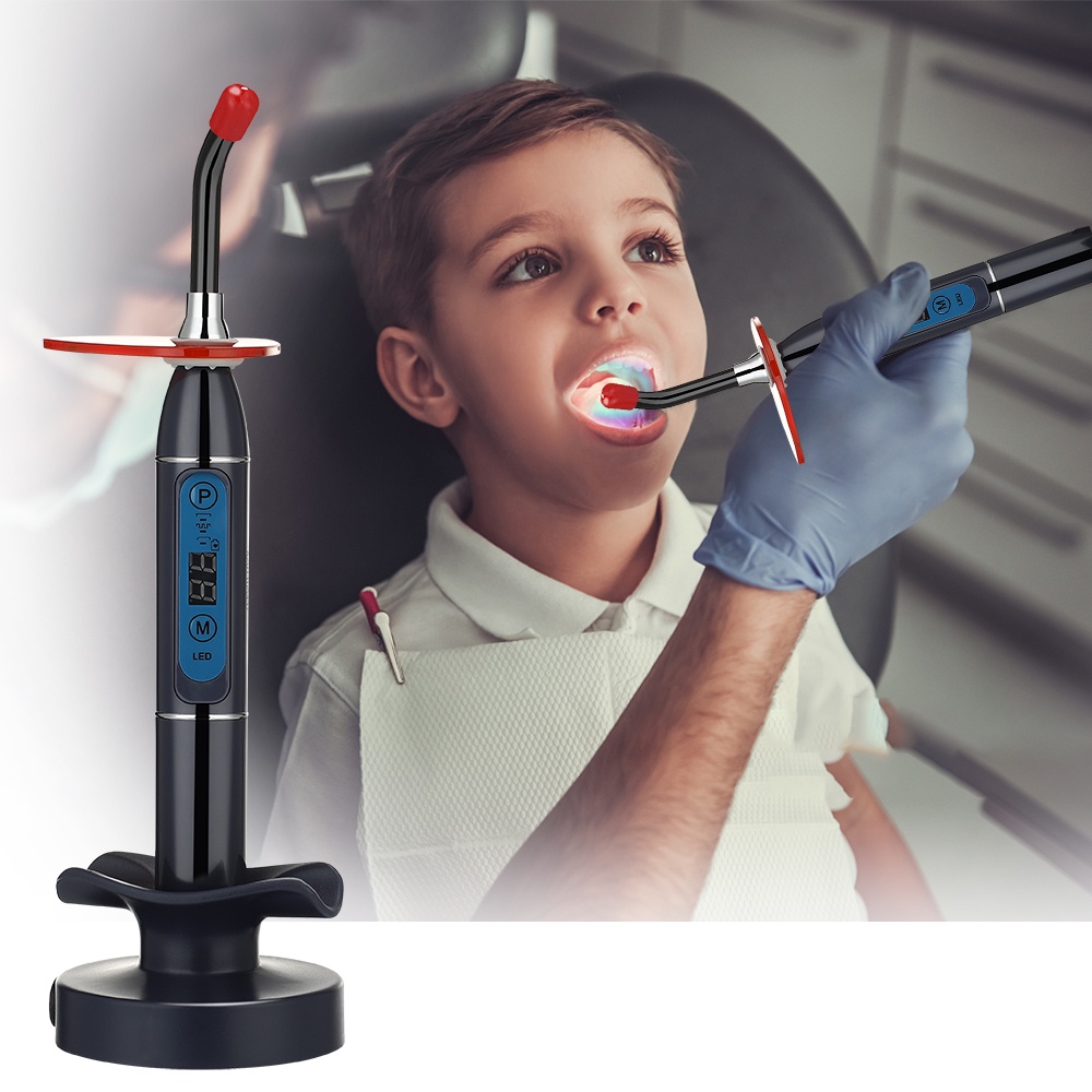 Đèn LED không dây ánh sáng xanh có thể điều chỉnh tiện lợi chuyên dùng trong nha khoa