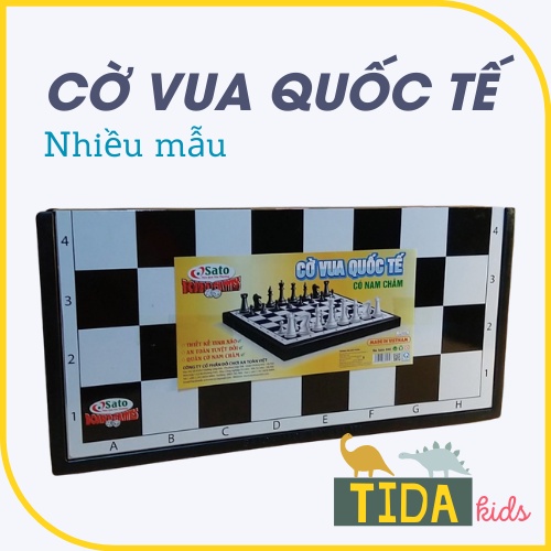 Cờ Vua Quốc Tế Sato ⚡ HOT TREND ⚡ Có Nam Châm Kích Thước Tiêu Chuẩn, Nhiều Mẫu, Đồ Chơi Giải Trí Giáo Dục TiDa Kids Shop