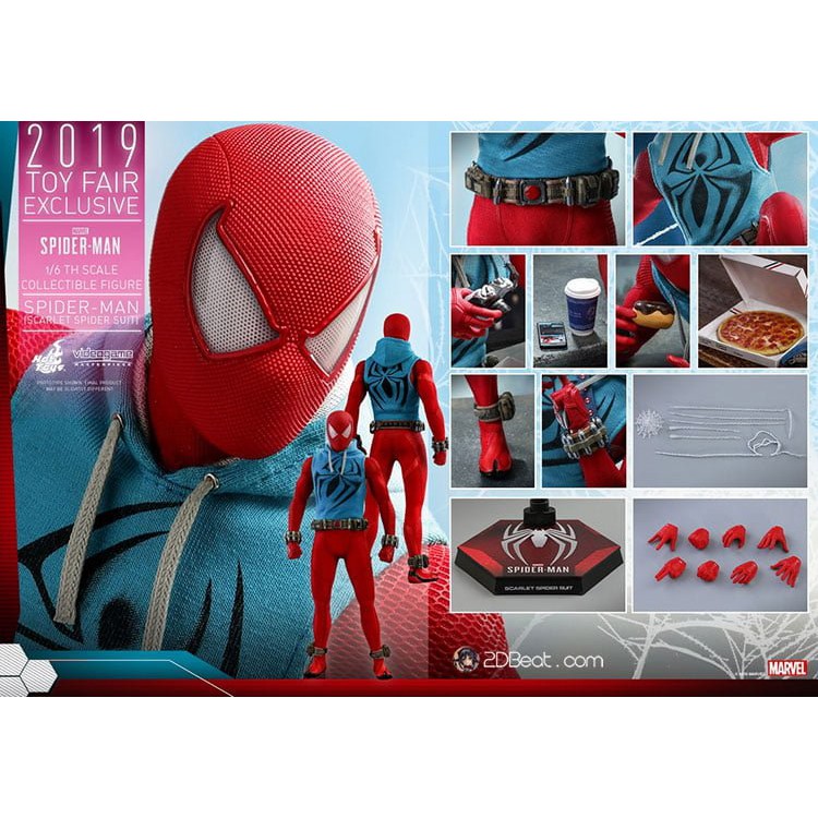 [Order] Mô Hình Chính Hãng Hot Toys Marvel’s Spider-Man Scarlet Spider Action Figure