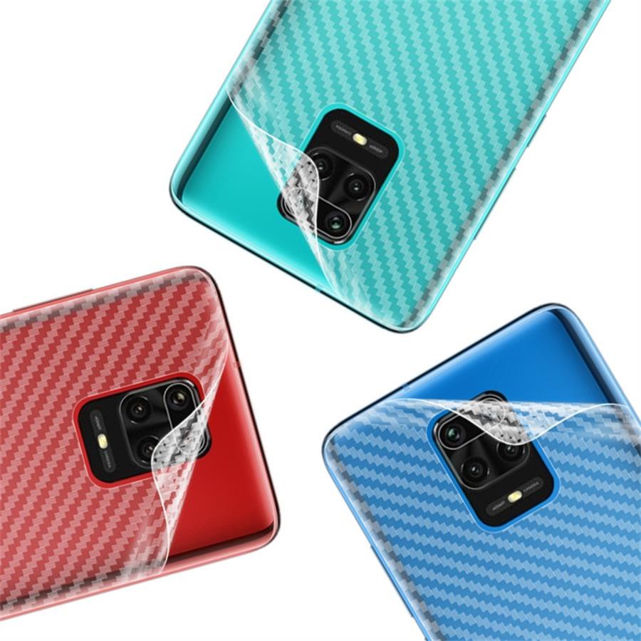 5 cái Xiaomi POCO C65 C55 Redmi 13C A1 A2 12 12c Plus 10x 10 9t 9c 9a 9i 9 8a 8 7a 7 4G 5G Mô hình sợi carbon Mờ lưng Phim dán phía sau Phim bảo vệ mềm