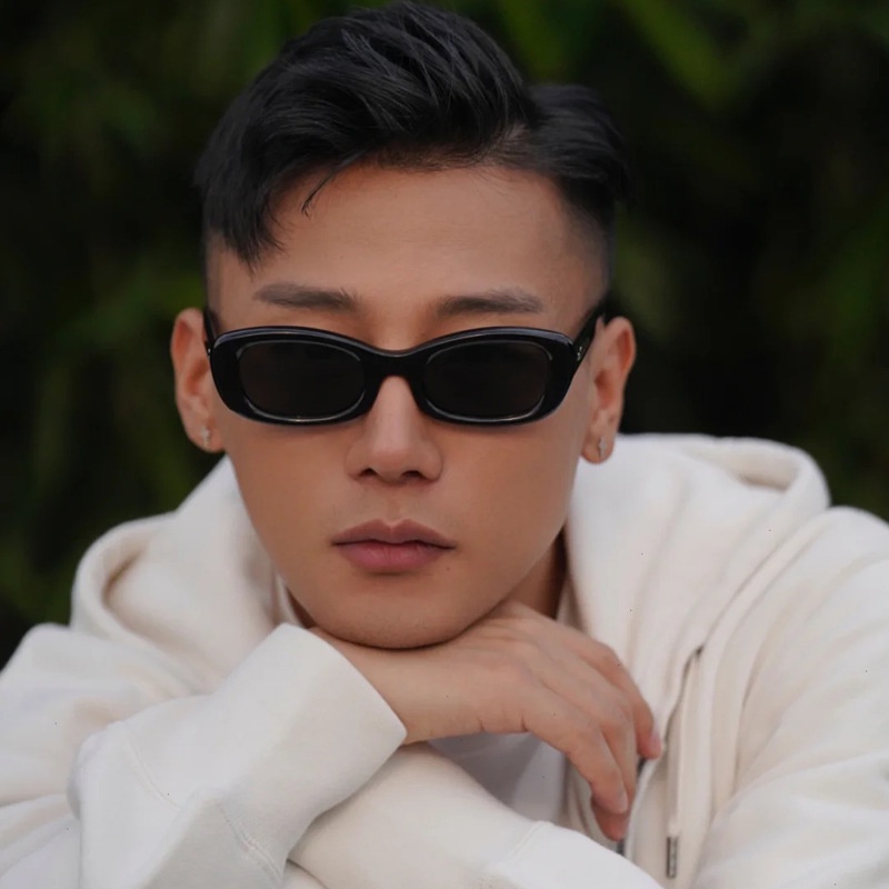 Kính Mát Gọng Oval Thời Trang Hip Hop Hàn Quốc Dành Cho Nữ