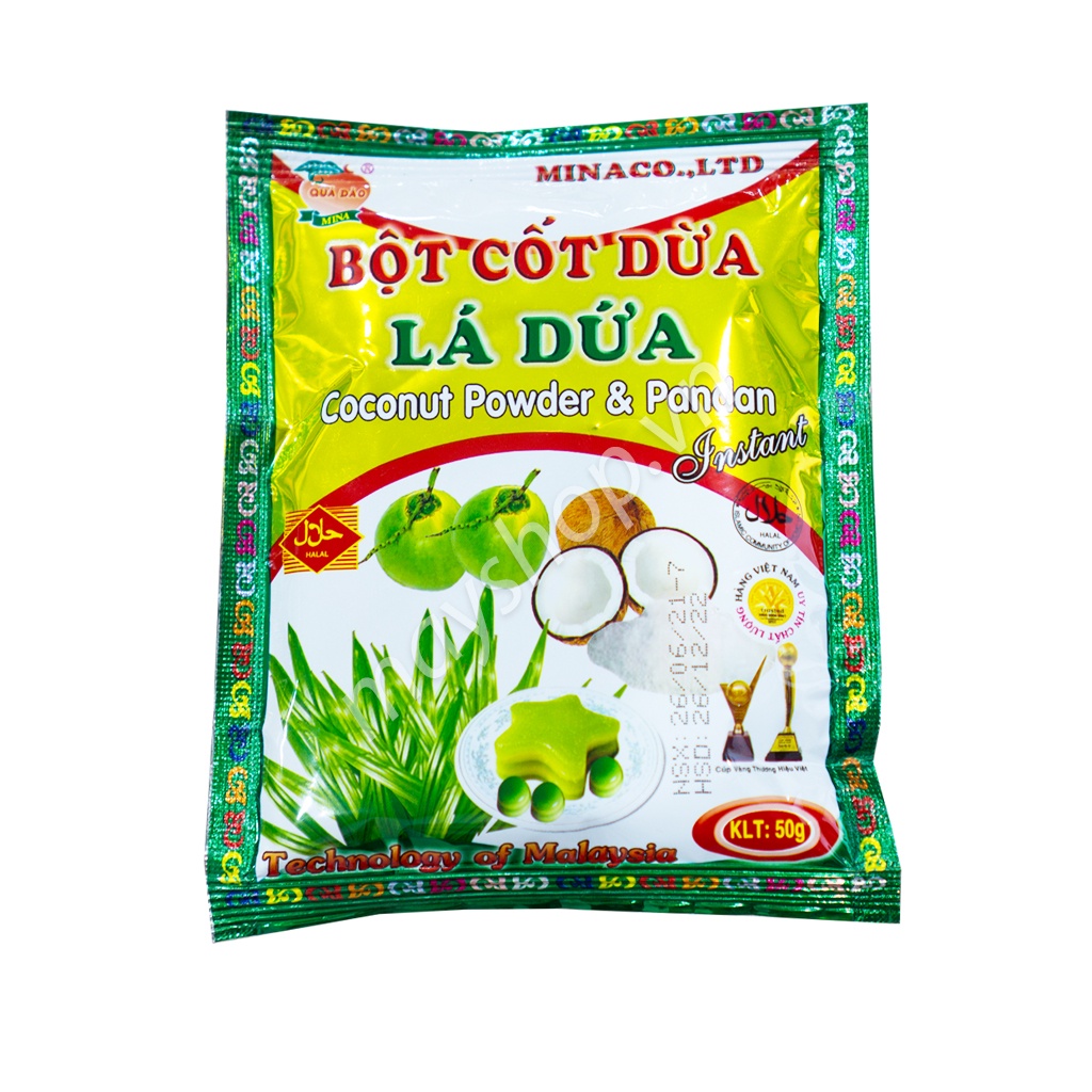 Bột cốt dừa LÁ DỨA Minaco (50g)