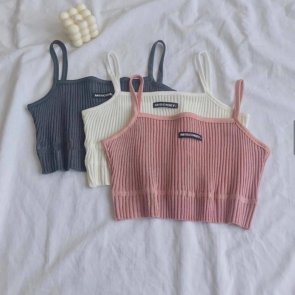 Áo CHIE  2 Dây Croptop JEM CLOSET Chất Vải Co Giãn Thỏa Mái Thiết Kế Basic Dễ Phối Đồ Lên Dáng Sexy 1436