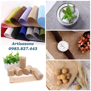 Vải thô lưới, vải bố làm phông nền chụp ảnh, trang trí, làm đồ handmade - (Đọc kỹ mô tả sản phẩm khách nhé)