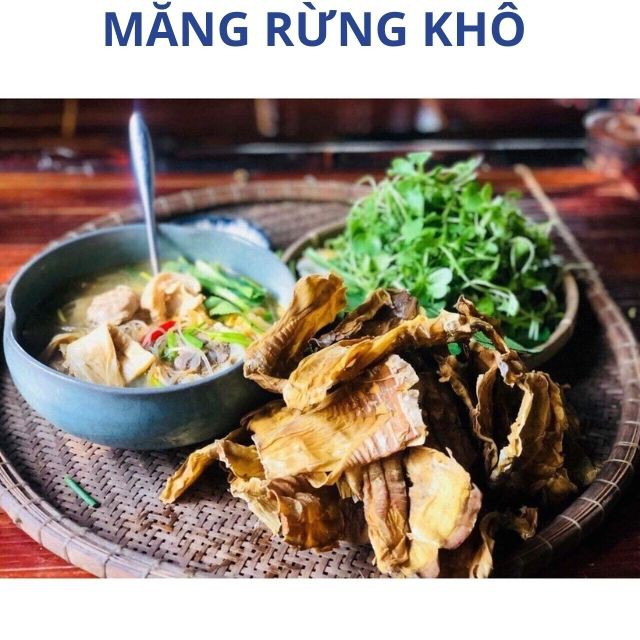 [Sản phẩm ATVSTP] Măng Rừng Phơi Khô, Đặc Sản Tây Nguyên măng khô lấy trên rừng,sấy và phơi khô hoàn toàn tự nhiên200gam