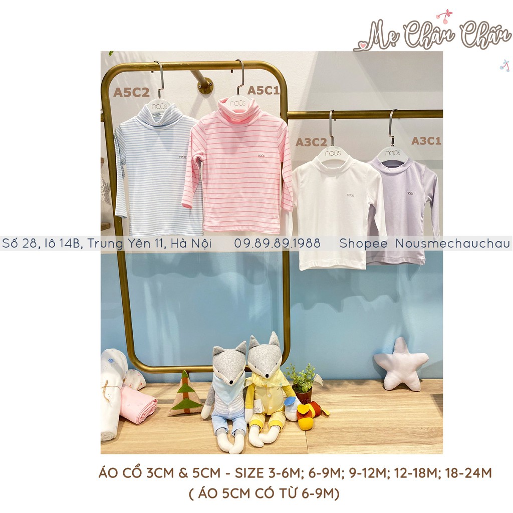 Mẫu Áo Cao Cổ 3cm, 5cm Nous Size Cho Bé Từ 3-6 Tháng Đến 18-24 Tháng