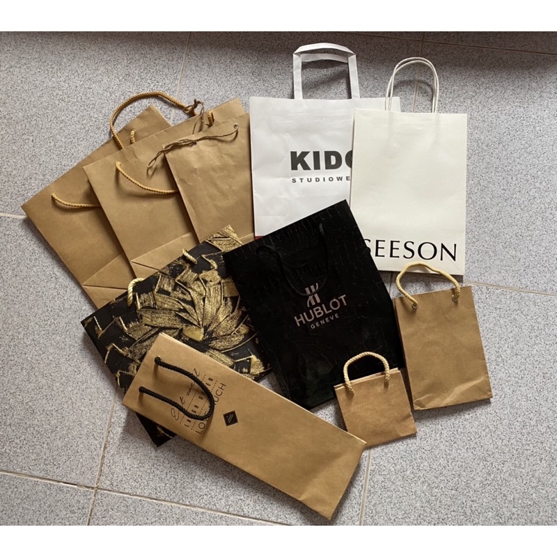 Túi giấy local brand Hublot , Kido , Seeson