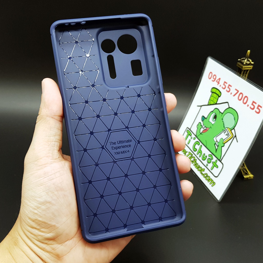 Ốp Lưng Xiaomi Mi MIX 4 AutoFocus Vân 3D Carbon Chống Sốc