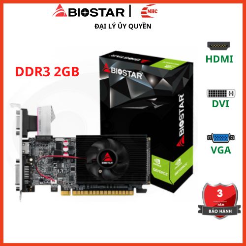 VGA PC, card màn hình, card đồ họa Biostar GT610 2GB 64bit - Hàng chính hãng