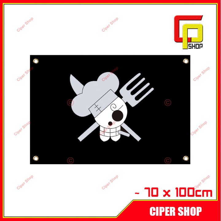 Cờ hải tặc One Piece - Cờ luffy, cờ râu trắng, cờ law, cờ zoro, cờ sanji