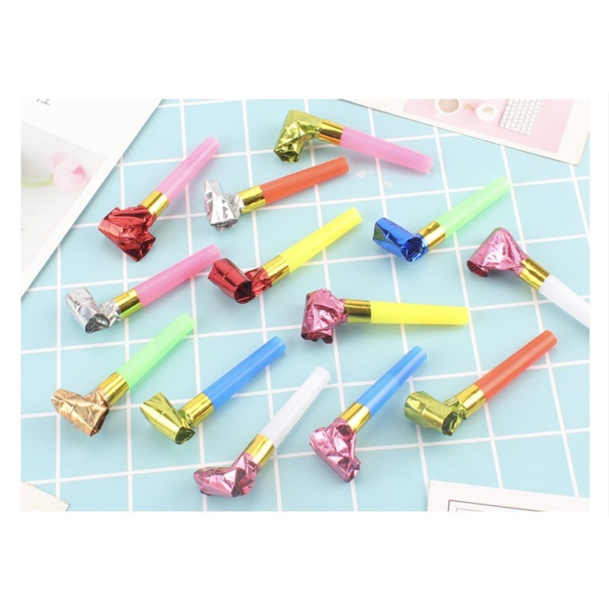 Combo 5 cái Kèn đồ chơi giấy thổi tiệc sinh nhật mini cho bé