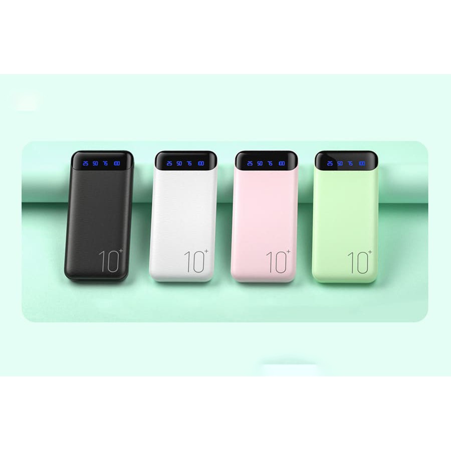 Sạc dự phòng có màn led hiển thị pin WK WP-161 10000mAh - Hàng Chính Hãng LinkeeTech