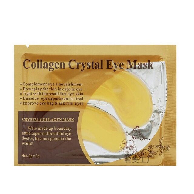 Mặt Nạ Mắt Collagen Crytal Golden 👀 Mặt Nạ Mắt dưỡng ẩm giảm quầng thâm, vết chân chim 👁 10ml