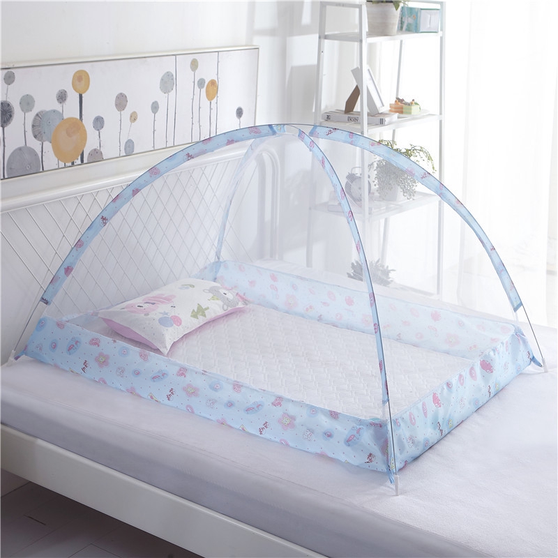Mùng lưới chống muỗi có thể gấp gọn bảo vệ cho bé sơ sinh kích thước 90cm x 120cm