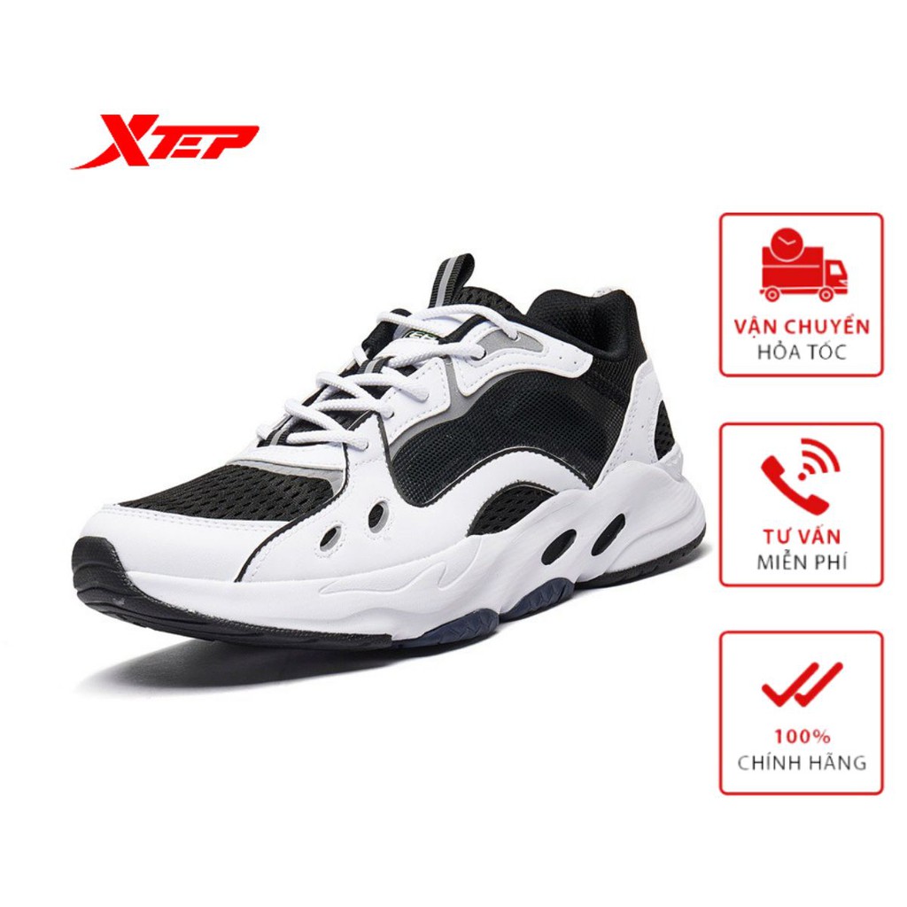 Giày sneakers thể thao nam retro Xtep, Thoải mái, Thoáng khí 980219320201