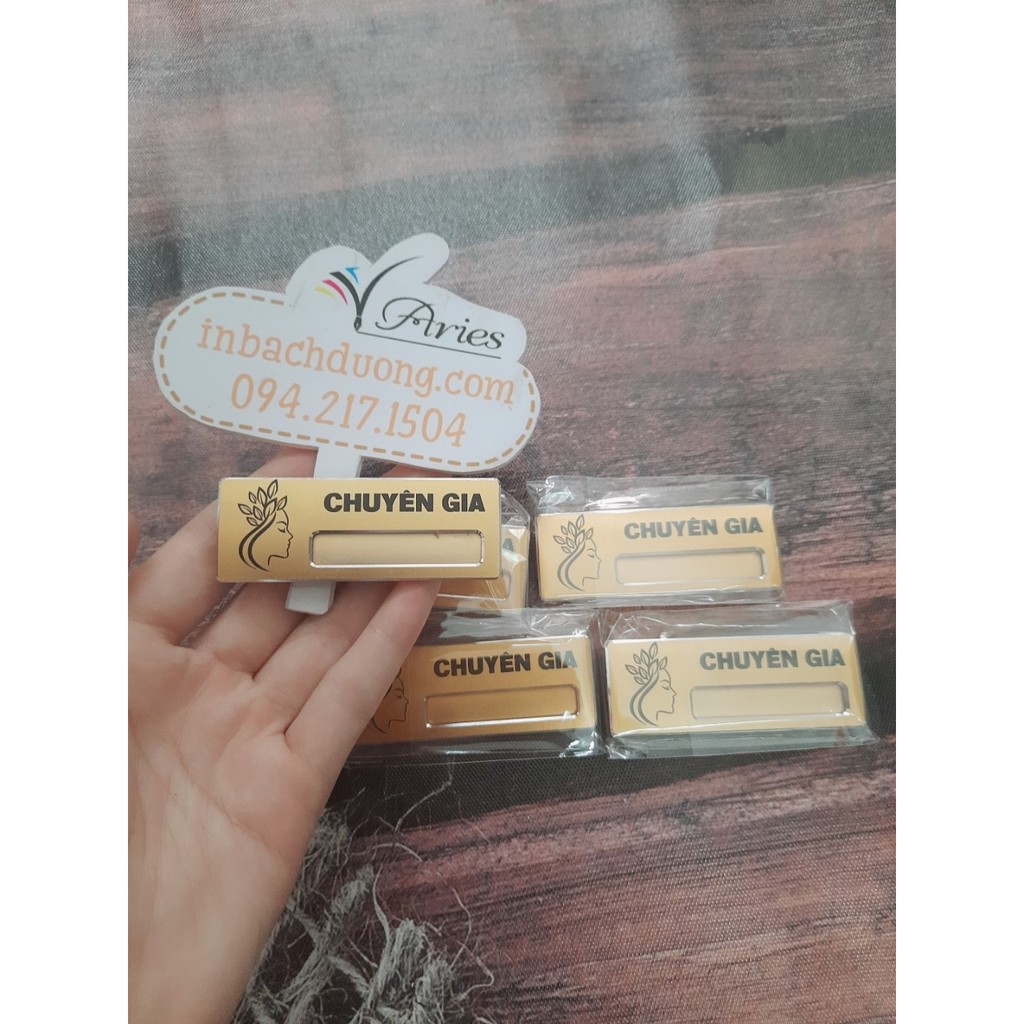 Nhận in bảng tên nhân viên cho viện thẩm mỹ-spa In Bạch Dương