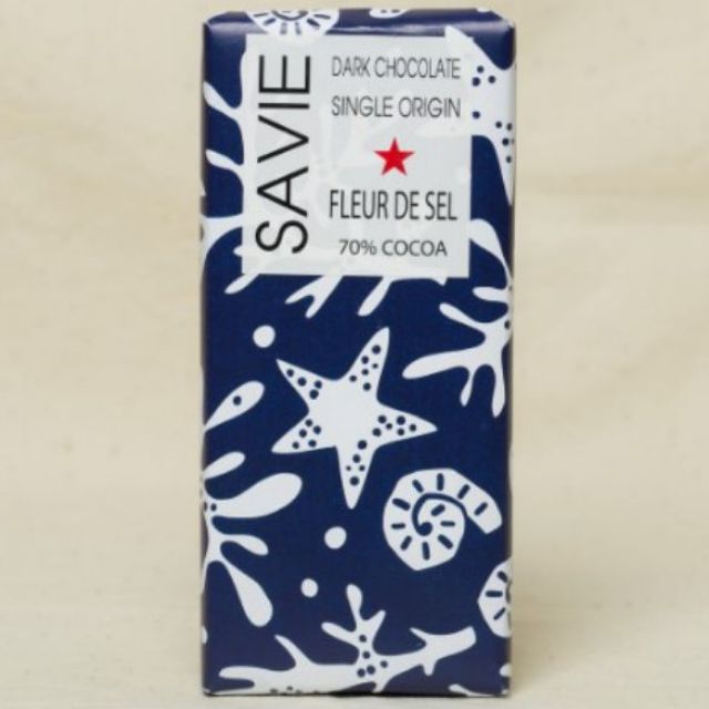 socola đen Savie nhân muối fluer 70% cacao