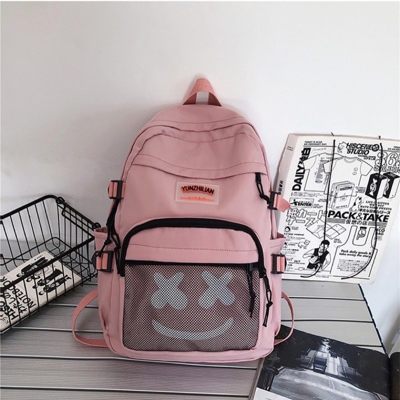 Balo ulzzang Đi Học Đi Chơi Nam Nữ Thời Trang Hàn Quốc Nhiều Ngăn vừa Laptop XX