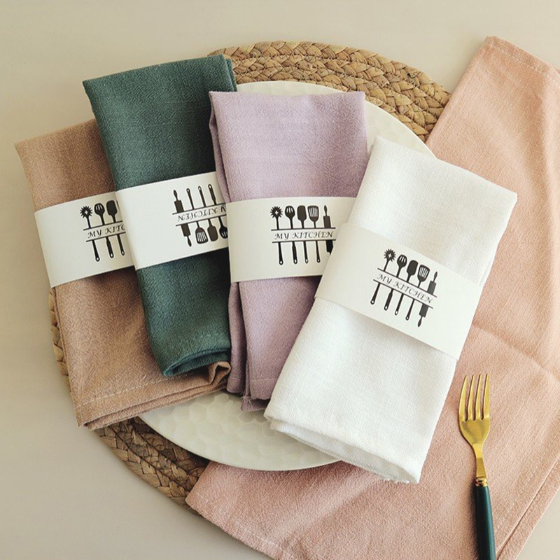 Khăn Ăn Bằng Cotton Mềm Mại Cách Nhiệt Thanh Lịch Đẹp Mắt