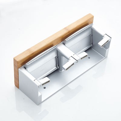 Máy cuộn giấy miễn phí nhà vệ sinh giá Đỡ Giấy Hai Tầng Giá đỡ thùng carton hai ngăn gỗ phù hợp với TOTO Nhật Bản