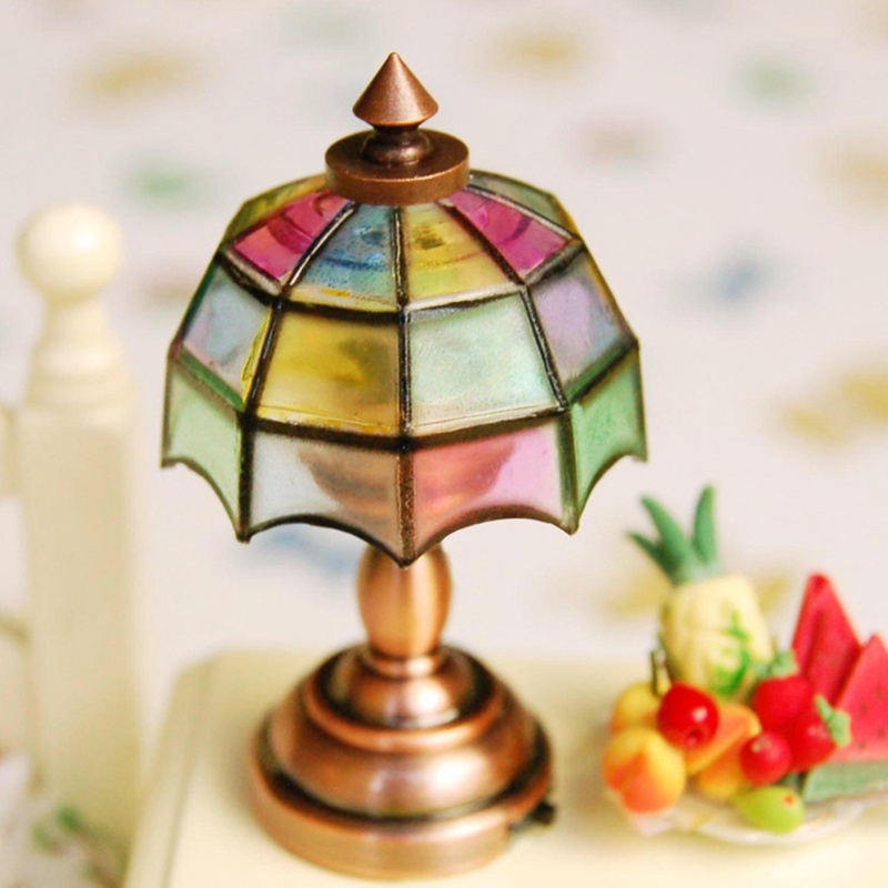 Mô Hình Đèn Trang Trí Mini Cho Nhà Búp Bê 6-8 Tuổi