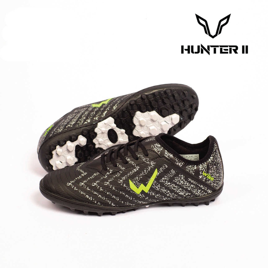Giày Đá Bóng WIKA Hunter II Lưỡi Gà Liền Đế Cao Su TF Thế Hệ Mới