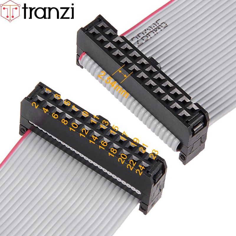 Dây cắm header 2.54mm IDE IDC 2x12P 25cm dập 2 đầu - túi 1 cái