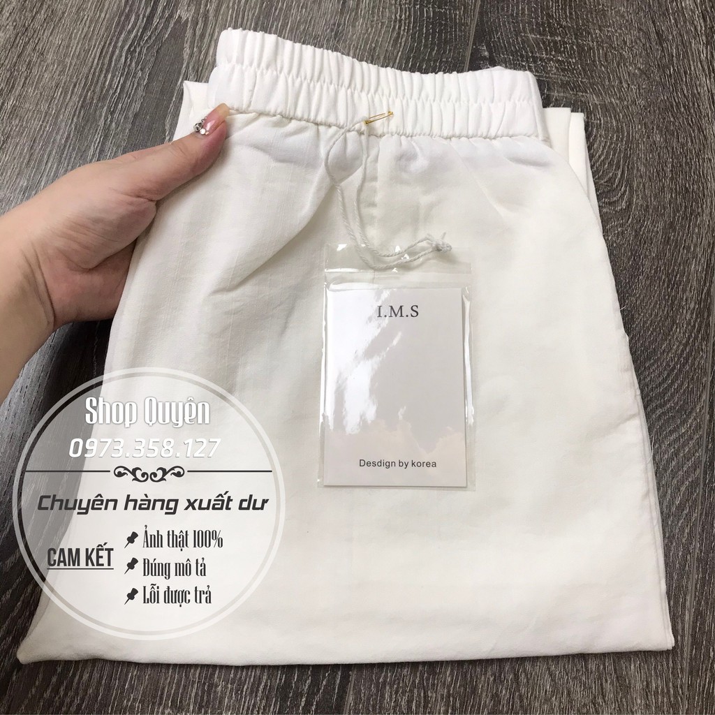 Quần baggy đũi xước,ít nhăn, dáng lỡ,mặc nhà,đi chơi