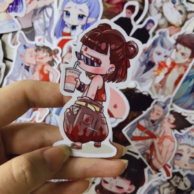 Set sticker Natra-Ngáo Bính, hình dán chống nắng chống nước