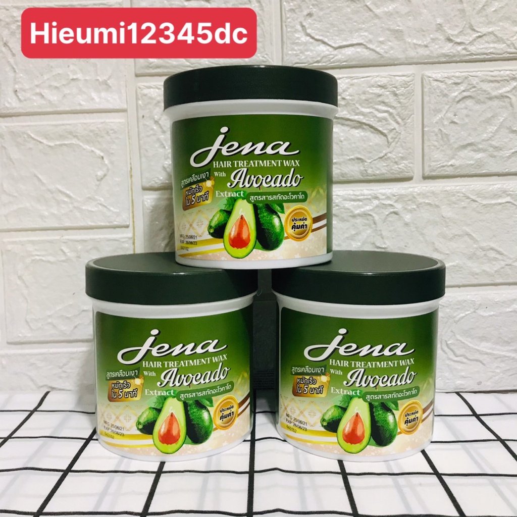 Kem ủ tóc Jena Hair Treatment Wax VỊ BƠ- Thái Lan (500g)