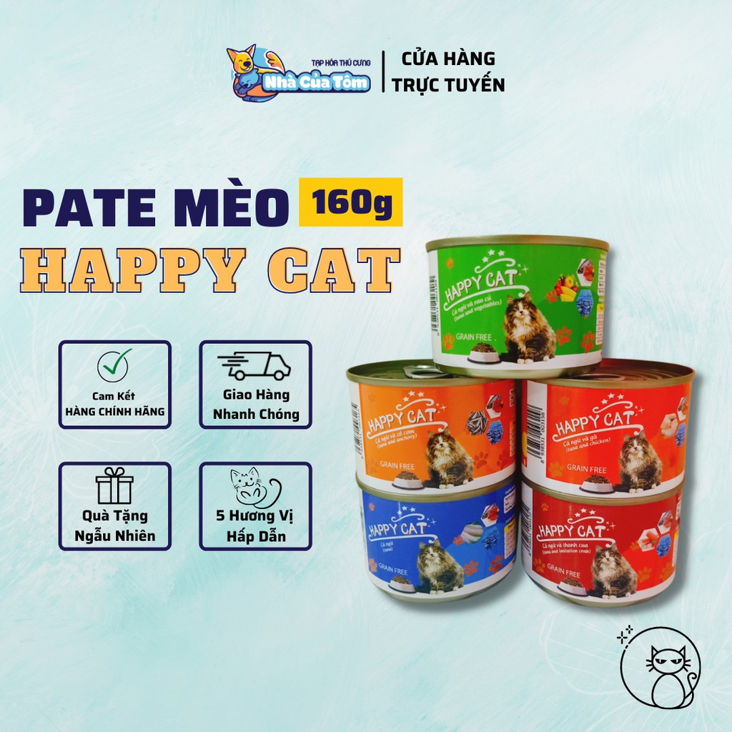 [SIÊU TIẾT KIỆM] Pate Happy Cat GRAIN FREE cho mèo 160G Shopee Việt Nam