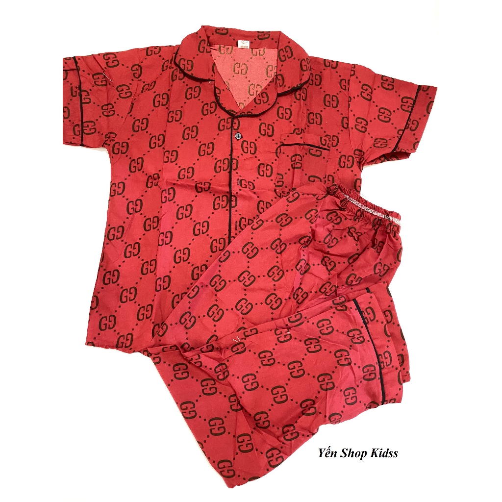 Bộ Pijama Nhiều Họa Tiết Chất Kết Thái Tay Ngắn Quần Dài (SP001038 ) | BigBuy360 - bigbuy360.vn