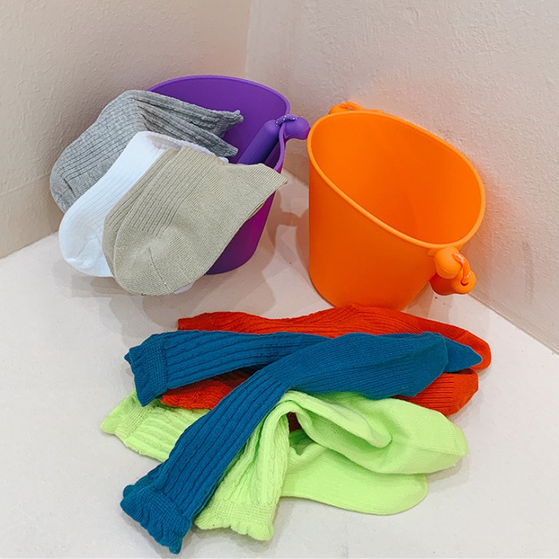 Set 3 đôi vớ cotton phối ren phong cách Hàn Quốc dễ thương dành cho bé gái