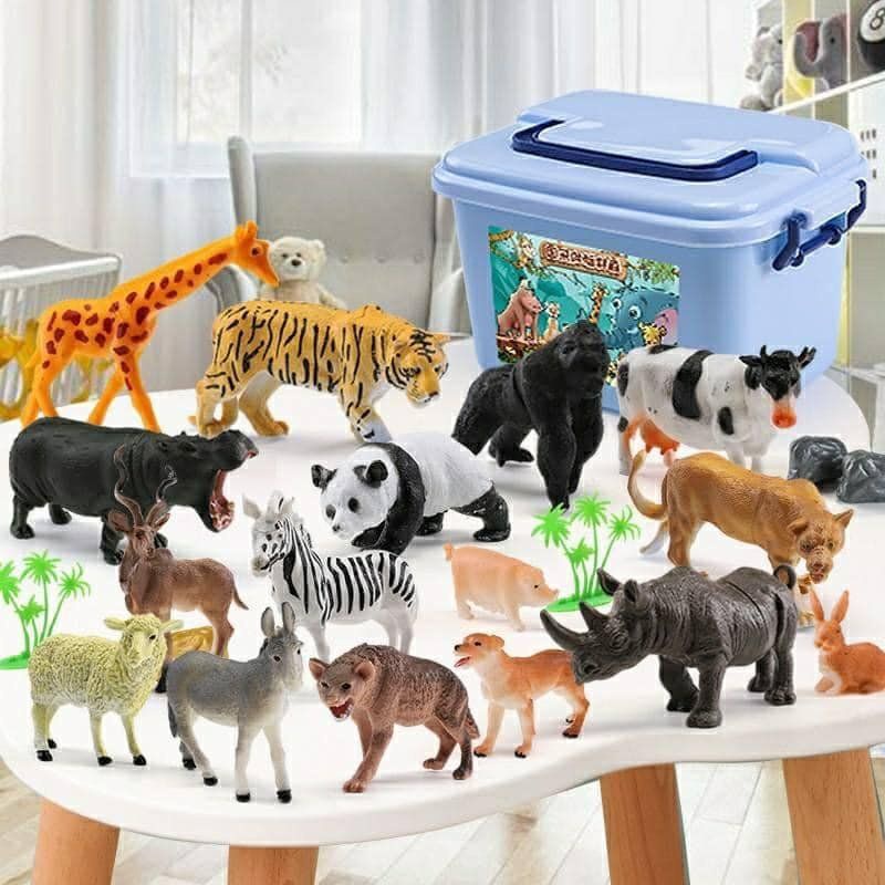 Thùng mô hình Động Vật 58 Chi Tiết.Đồ chơi thông minh, giáo dục sớm cho bé phát triển trí tuệ