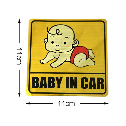 Tem Baby in Car dán đuôi xe ô tô, nhiều mẫu đáng yêu để lựa chọn
