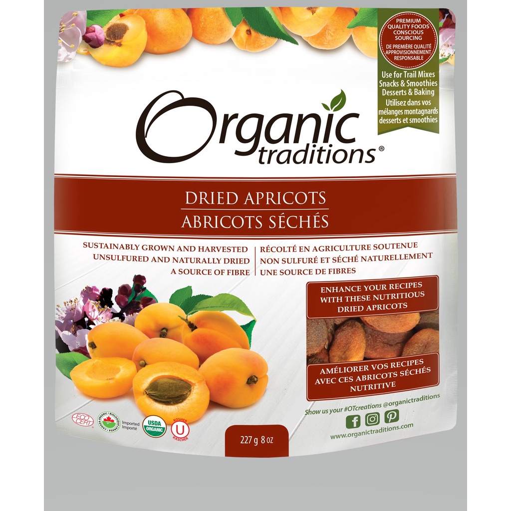 Nhân hạt mơ đắng hữu cơ - Organic Traditions - 227g - HCMShop