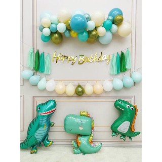set bóng sinh nhật khủng long cute dễ thương cho bé trai