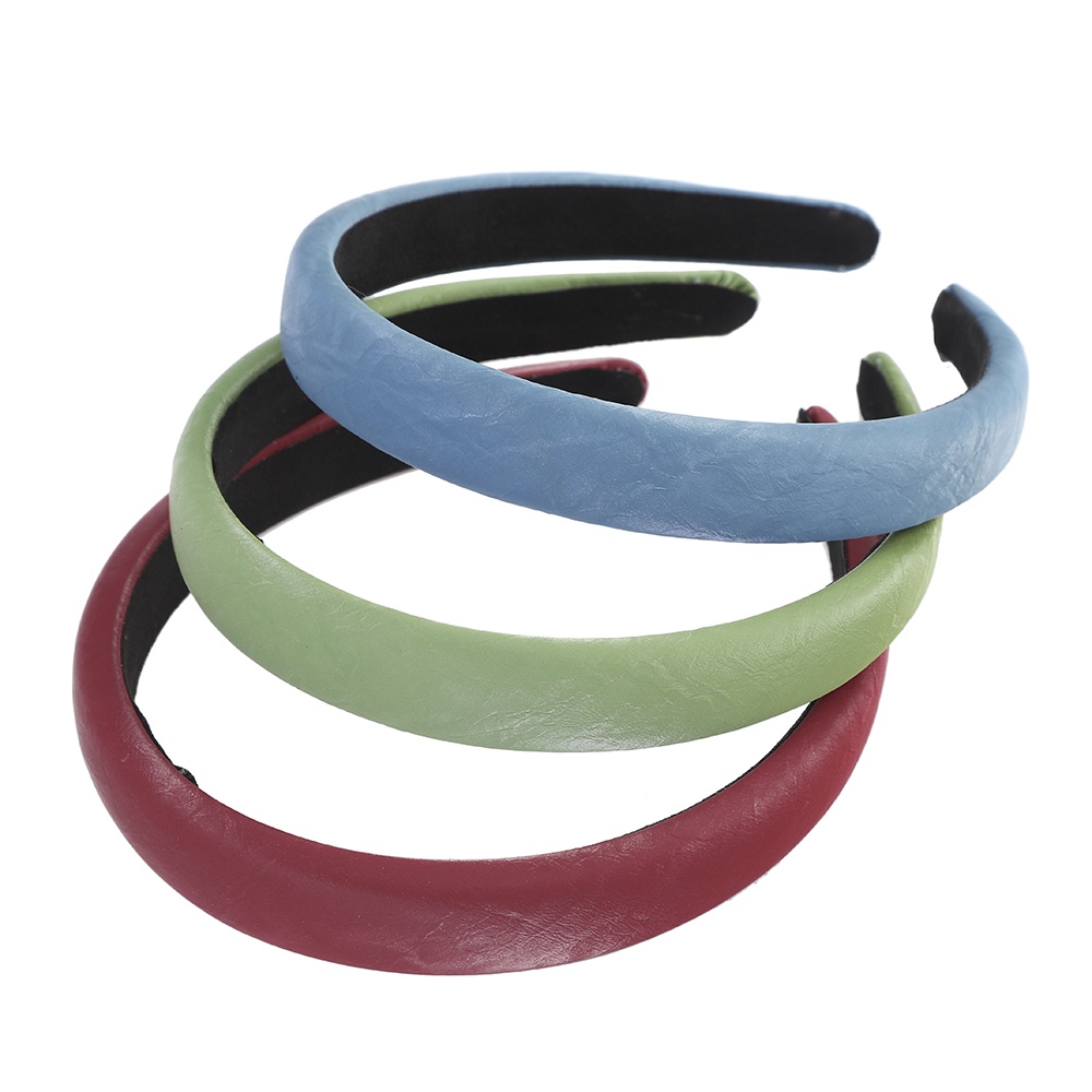 Băng Đô Da CHLINS Màu Trơn Thiết Kế Đơn Giản Xinh Xắn Nhiều Màu Sắc Tùy Chọn Cho Nữ