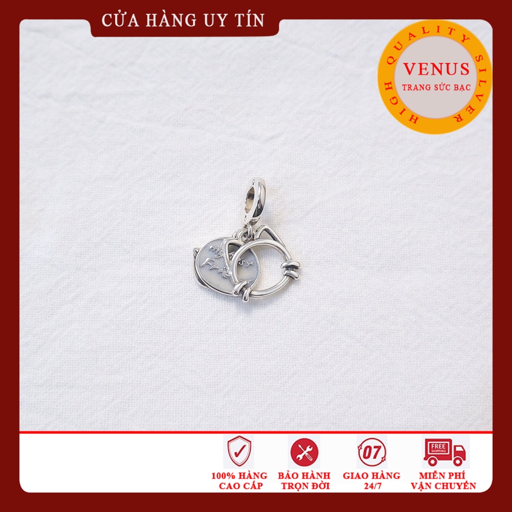 [Charm bạc 925 cao cấp] Charm treo chó mèo- Mã sản phẩm VENUSCM